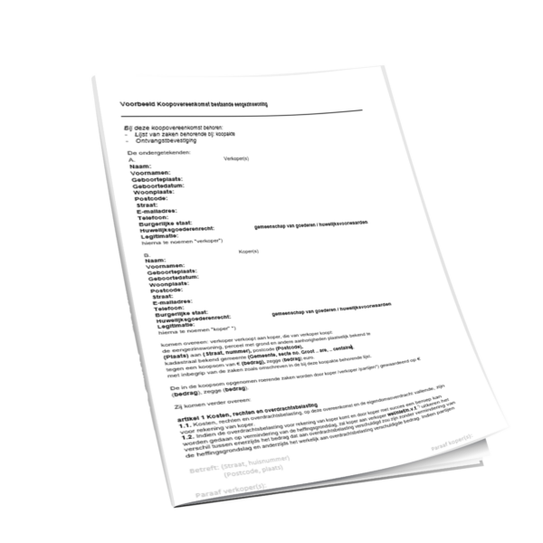 Beoordeling voorlopig koopcontract (voor de snelle beslissers)